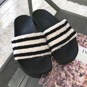 adidas adilette towel slides